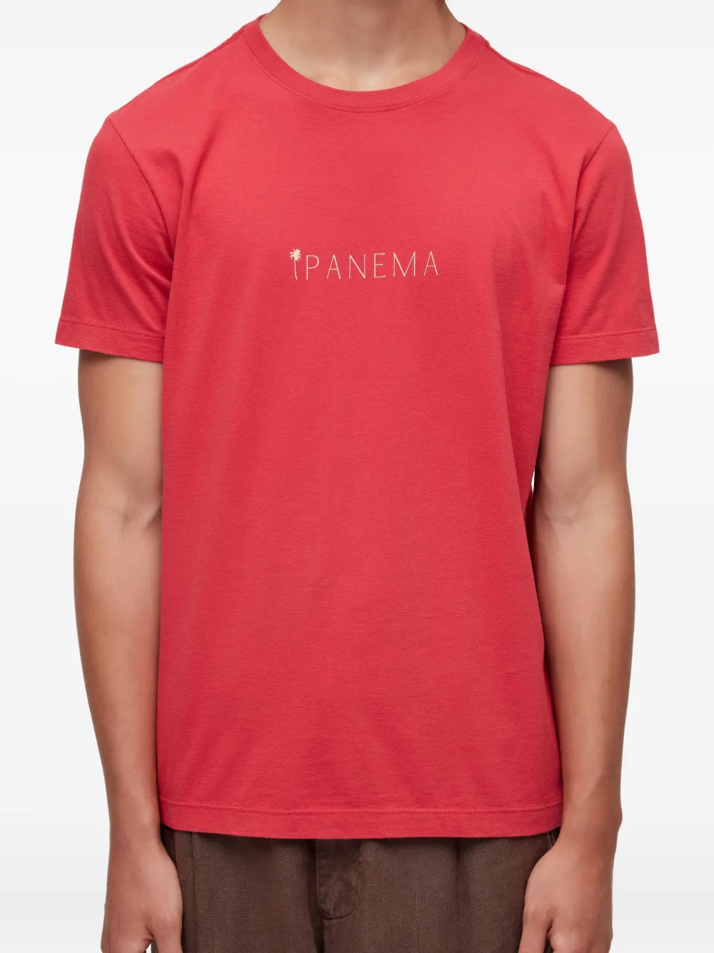 Osklen T-shirt met logo Rood