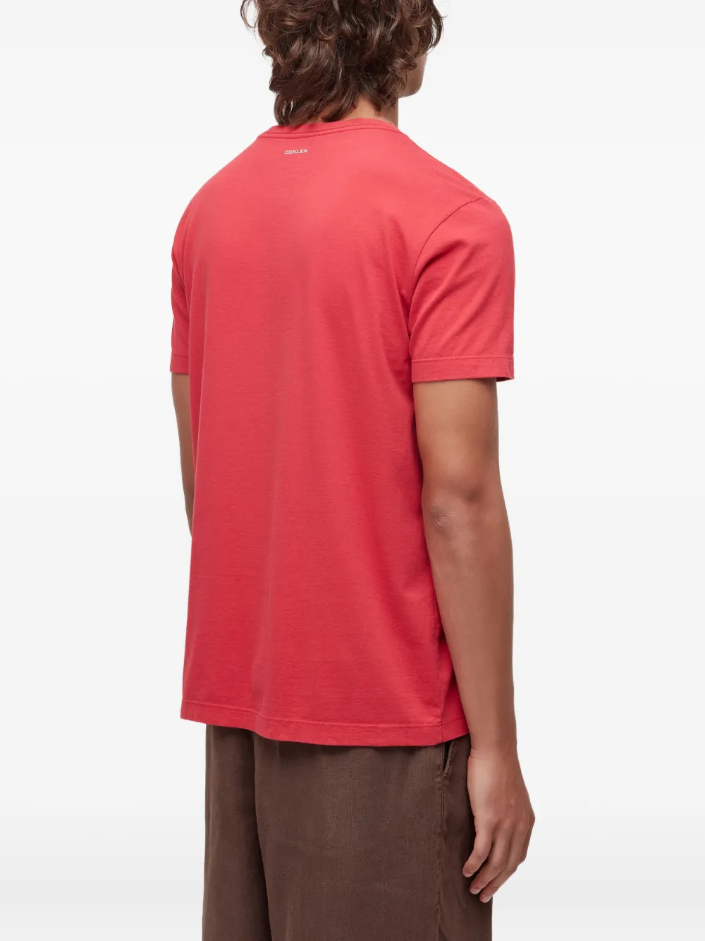 Osklen T-shirt met logo Rood