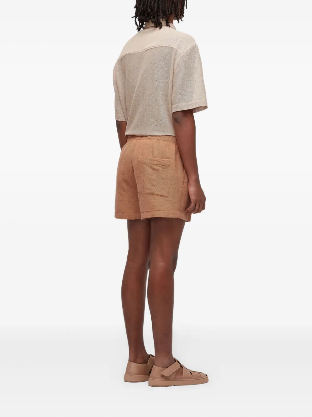 Osklen Caiçara Drawstring Shorts In Brown