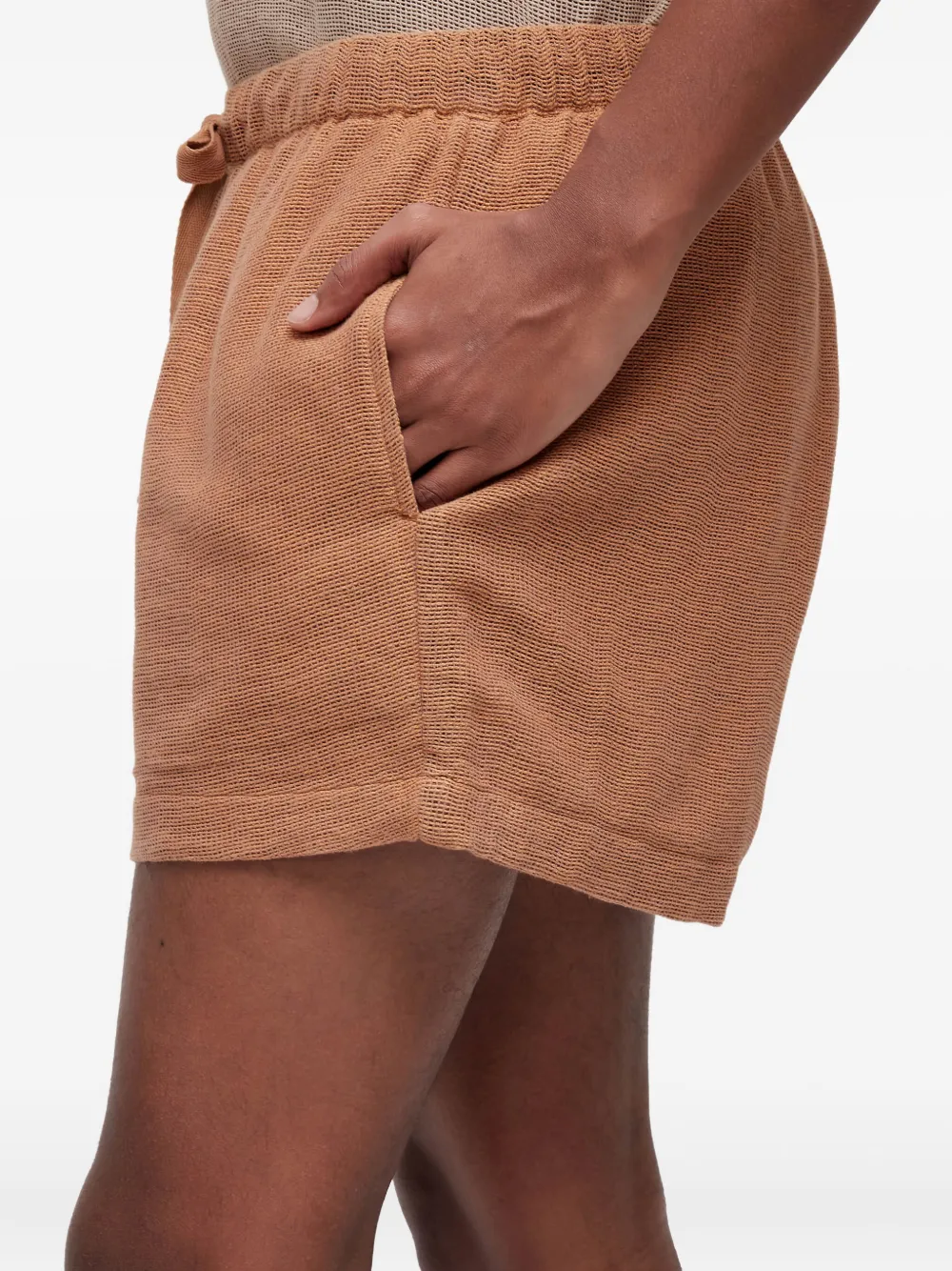 Osklen Caiçara Drawstring Shorts In Brown
