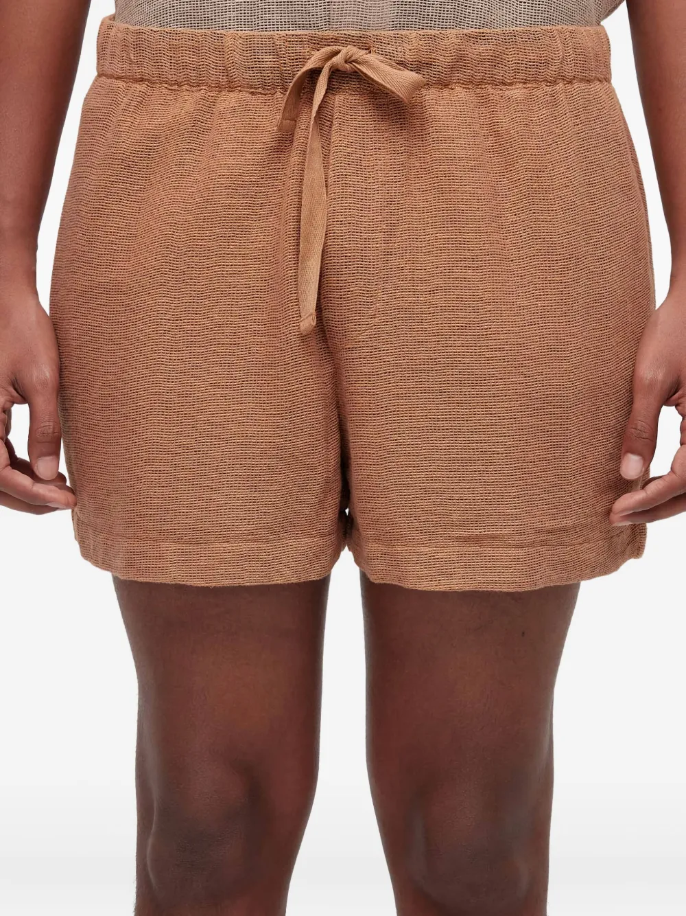 Osklen Caiçara Drawstring Shorts In Brown