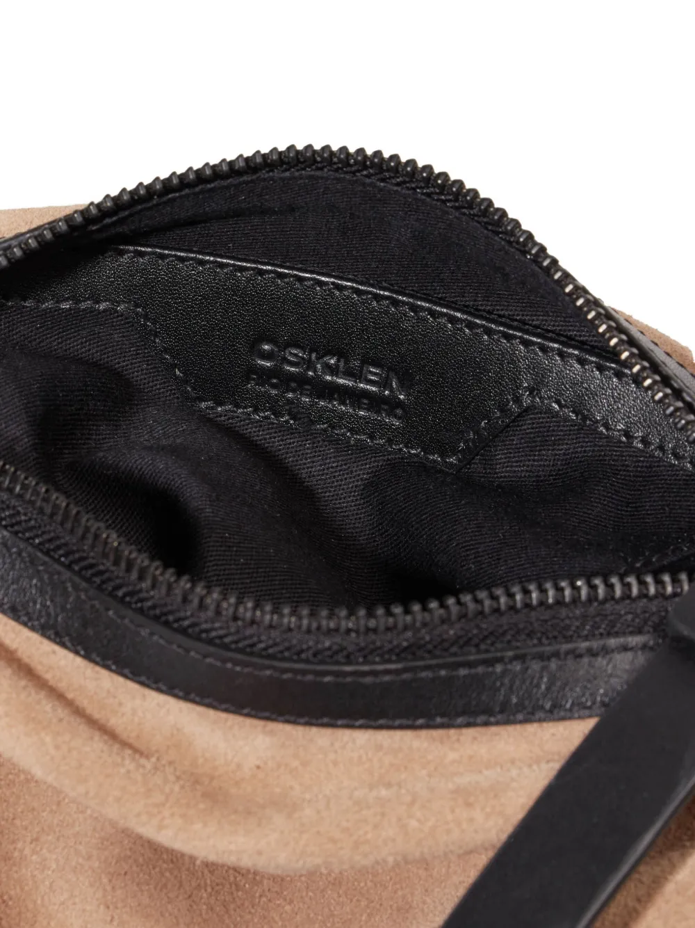 Osklen Suede Shoulder Bag In Neutral