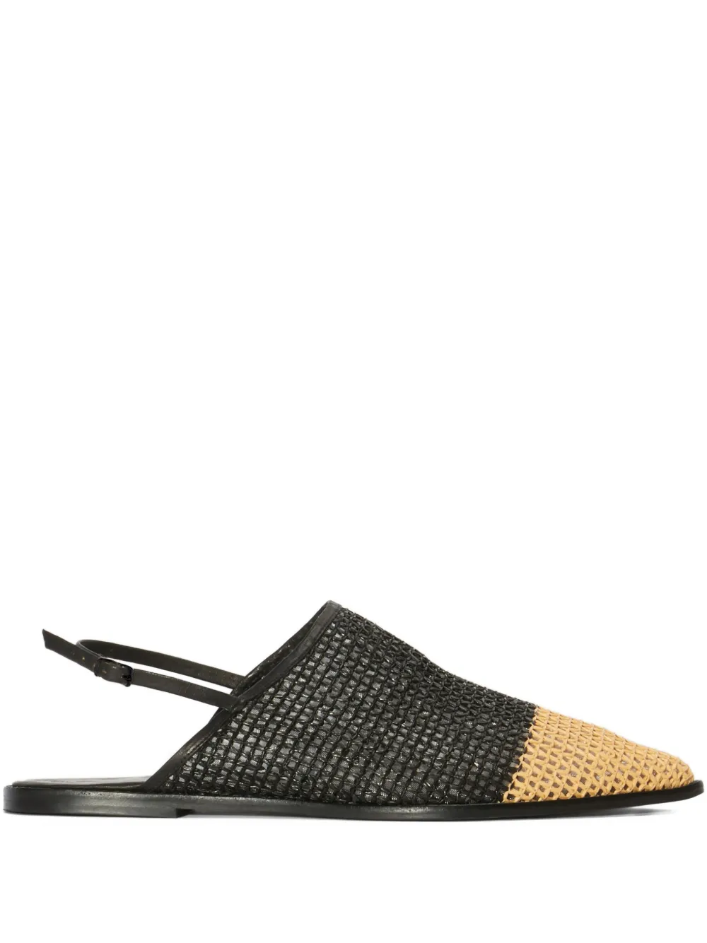 Osklen Babouche geweven slingback pumps Zwart