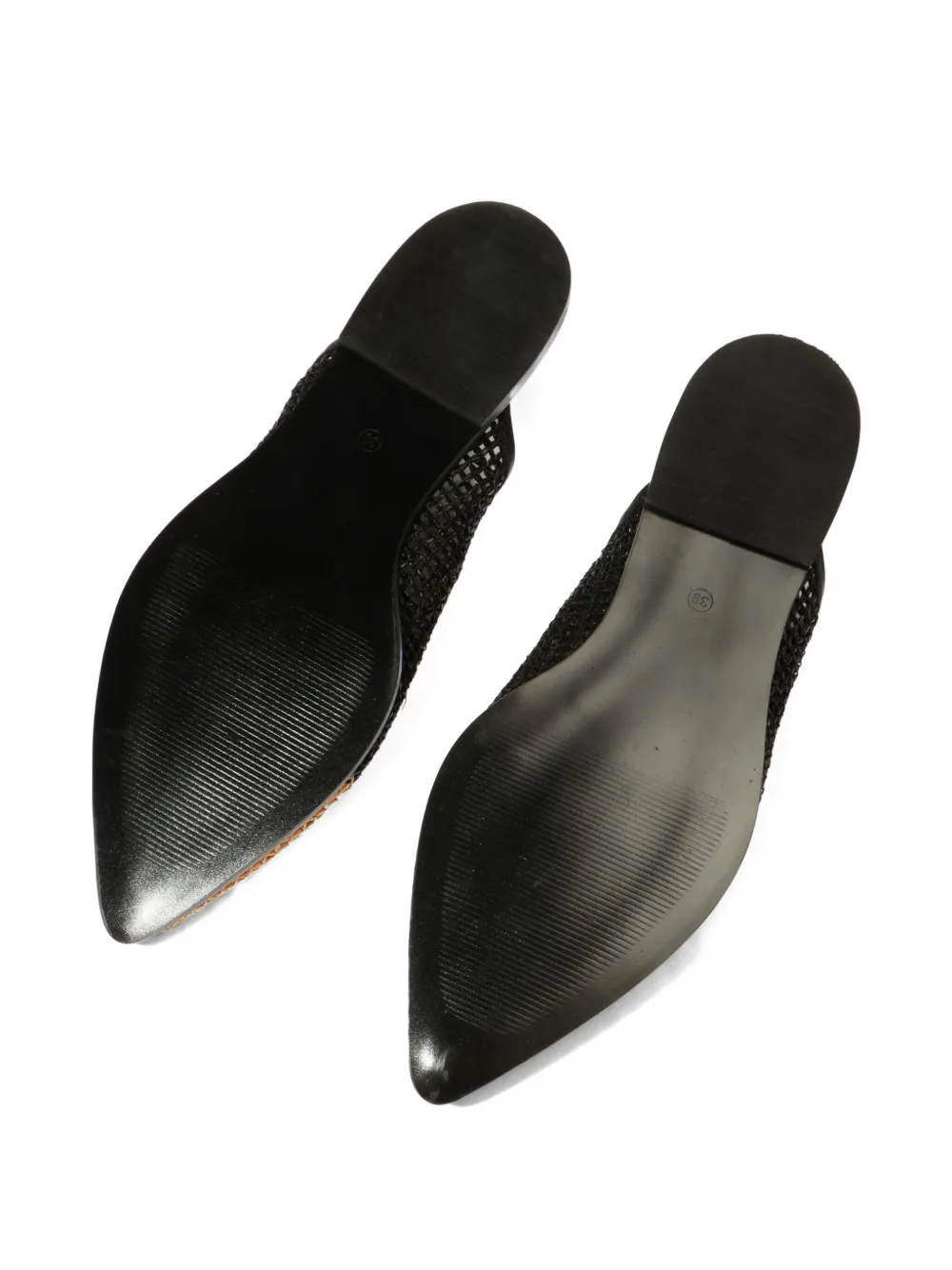 Osklen Babouche geweven slingback pumps Zwart