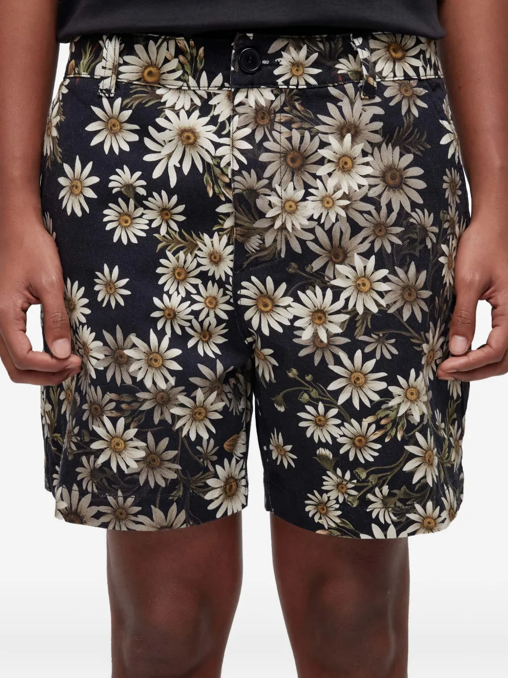 Osklen Flow Daisy-print Shorts In Green