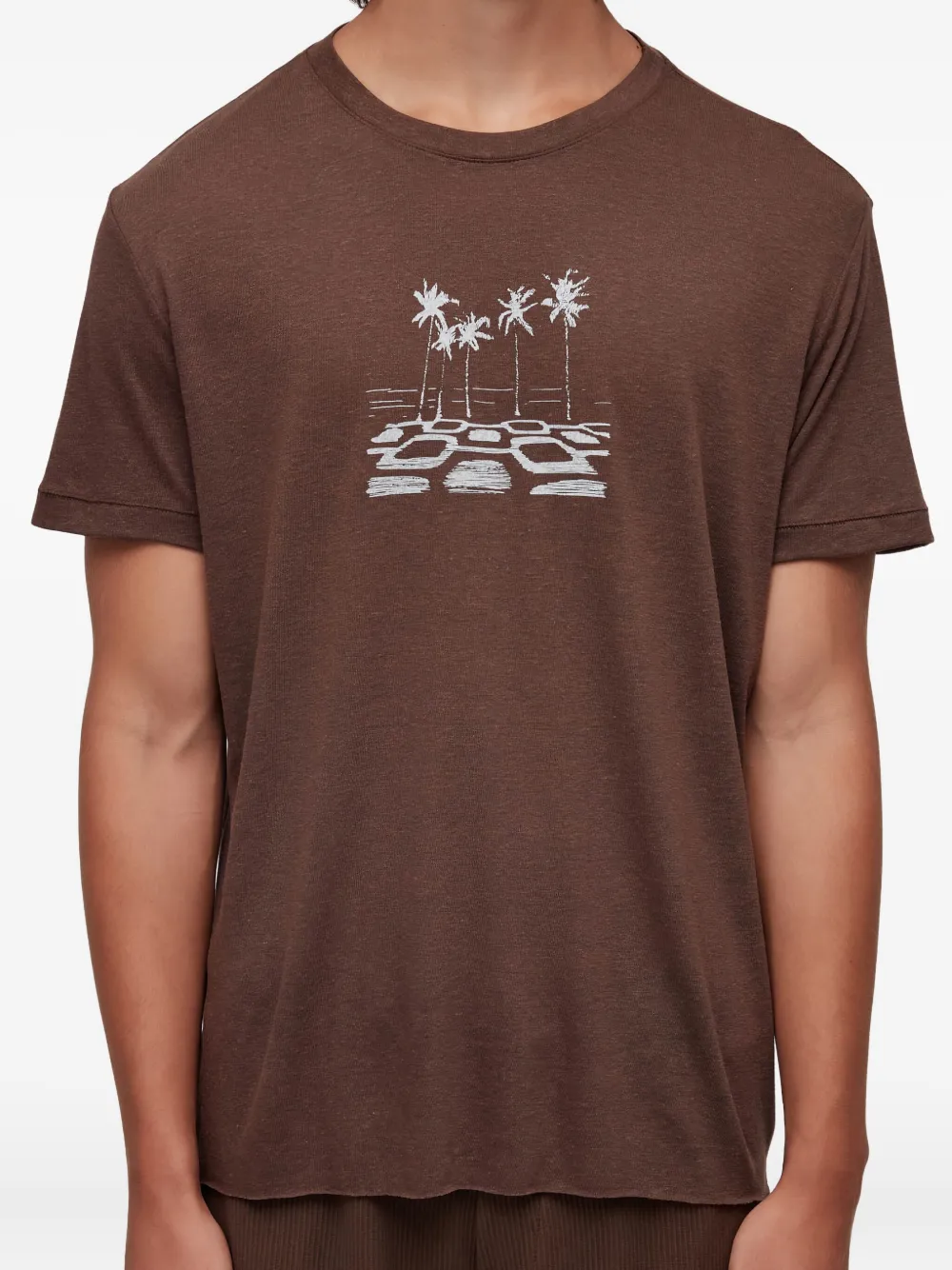 Osklen Ipanema T-shirt Bruin