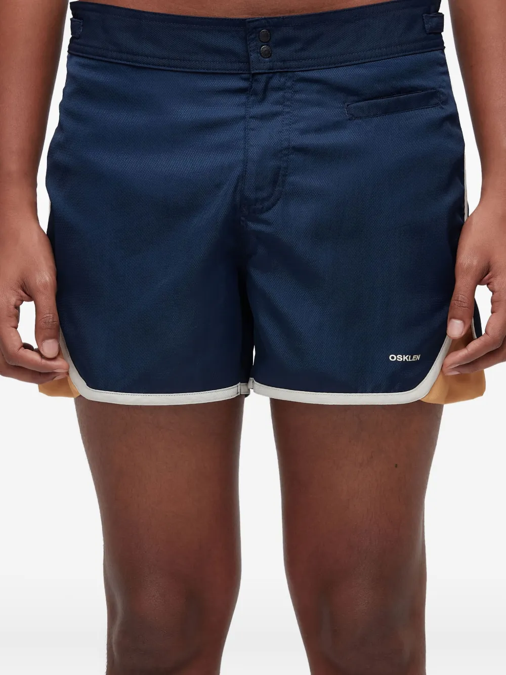 Osklen Seventy-texture Shorts In Blue