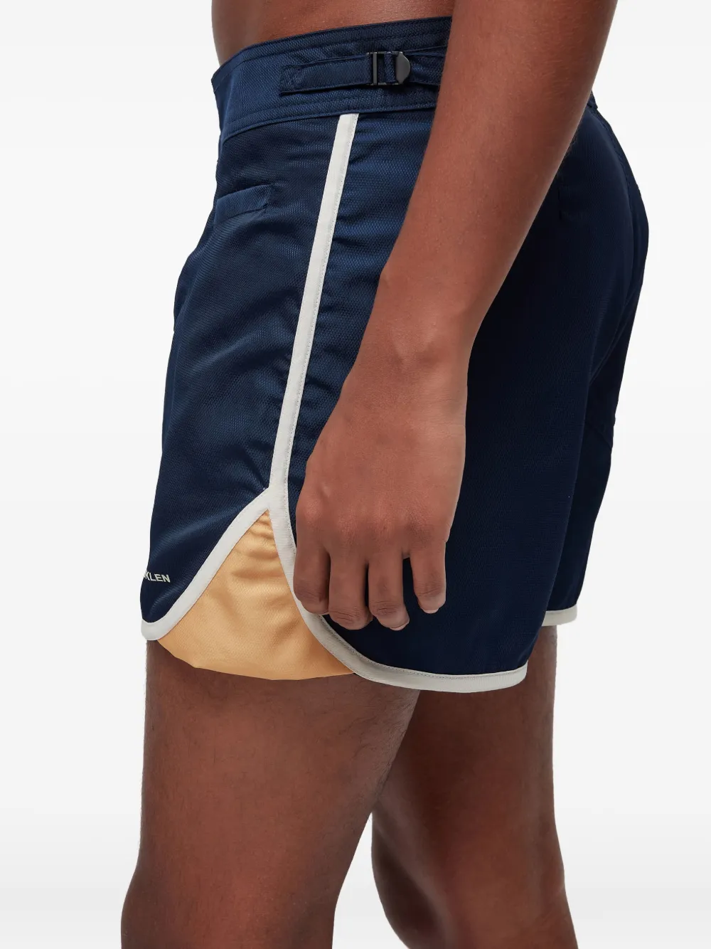 Osklen Seventy-texture Shorts In Blue