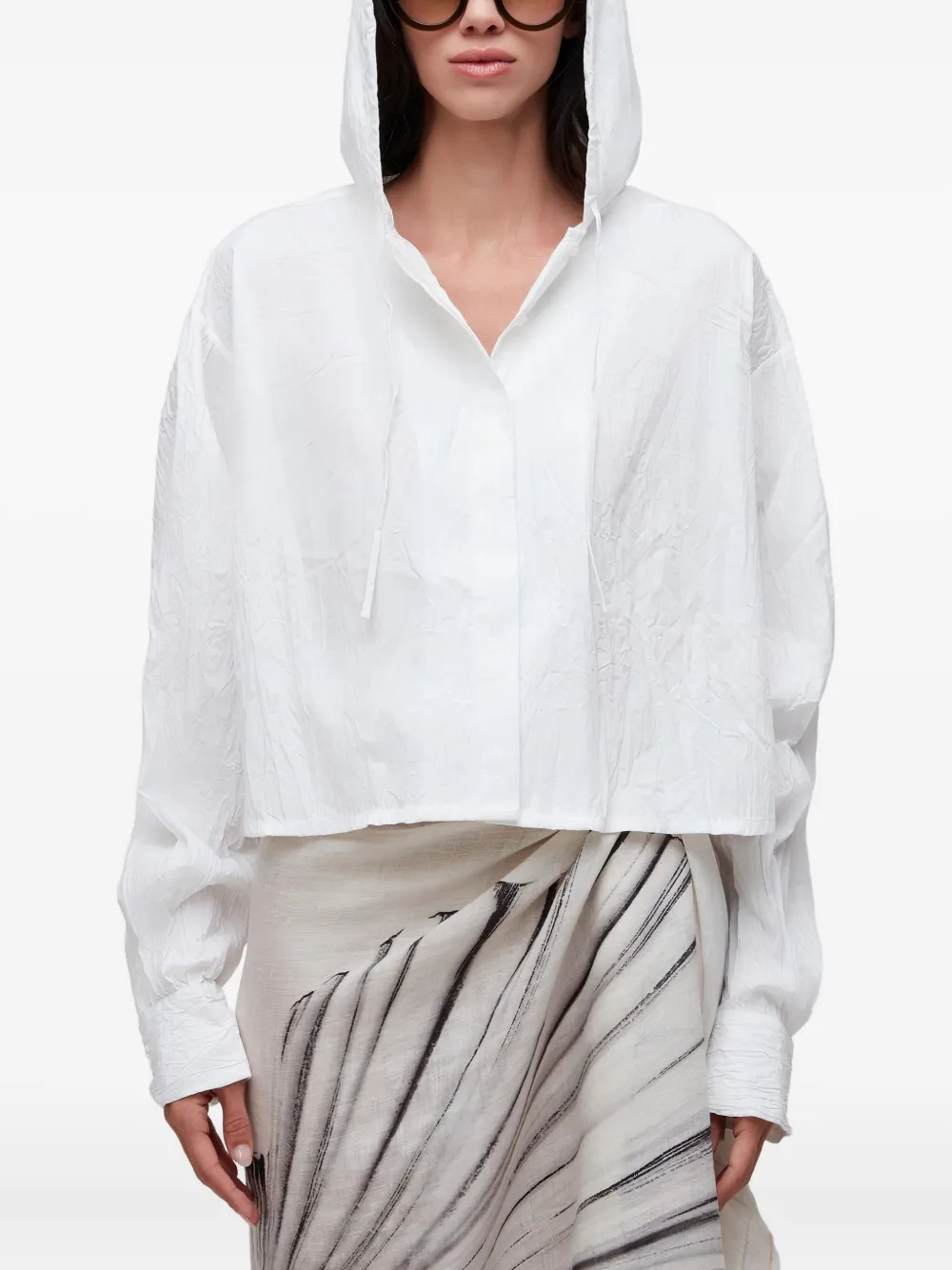 Osklen cropped hoodie | White | Image 1