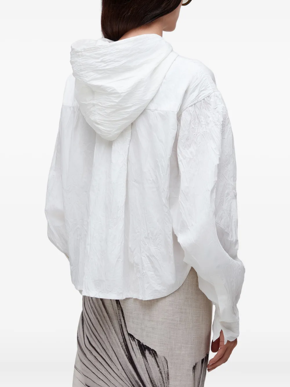 Osklen Cropped hoodie Wit