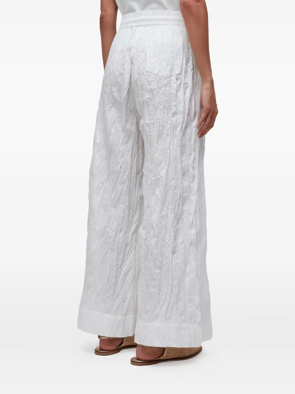 Osklen Straight broek met gekreukt effect Wit