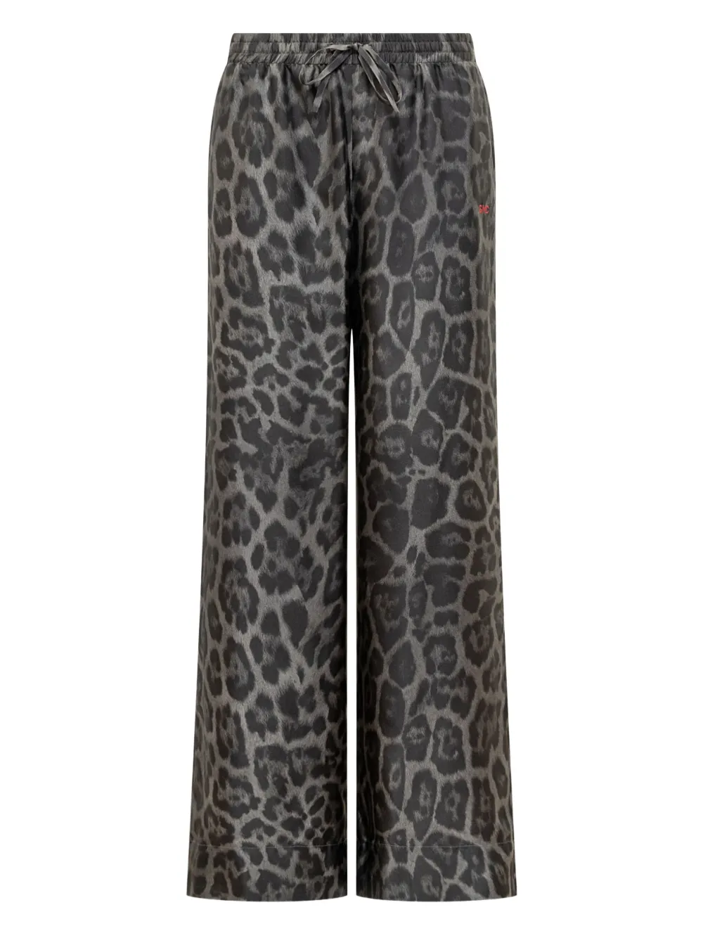 Stella McCartney leopard-print drawstring trousers | Black | Image 1