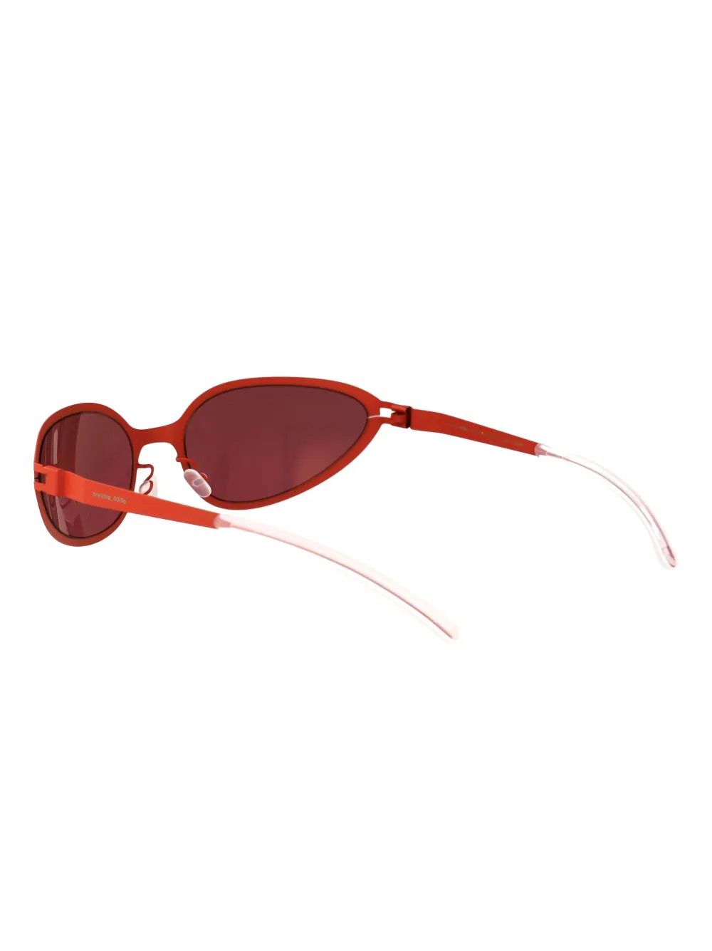 Mykita Bear zonnebril met ovalen montuur Rood