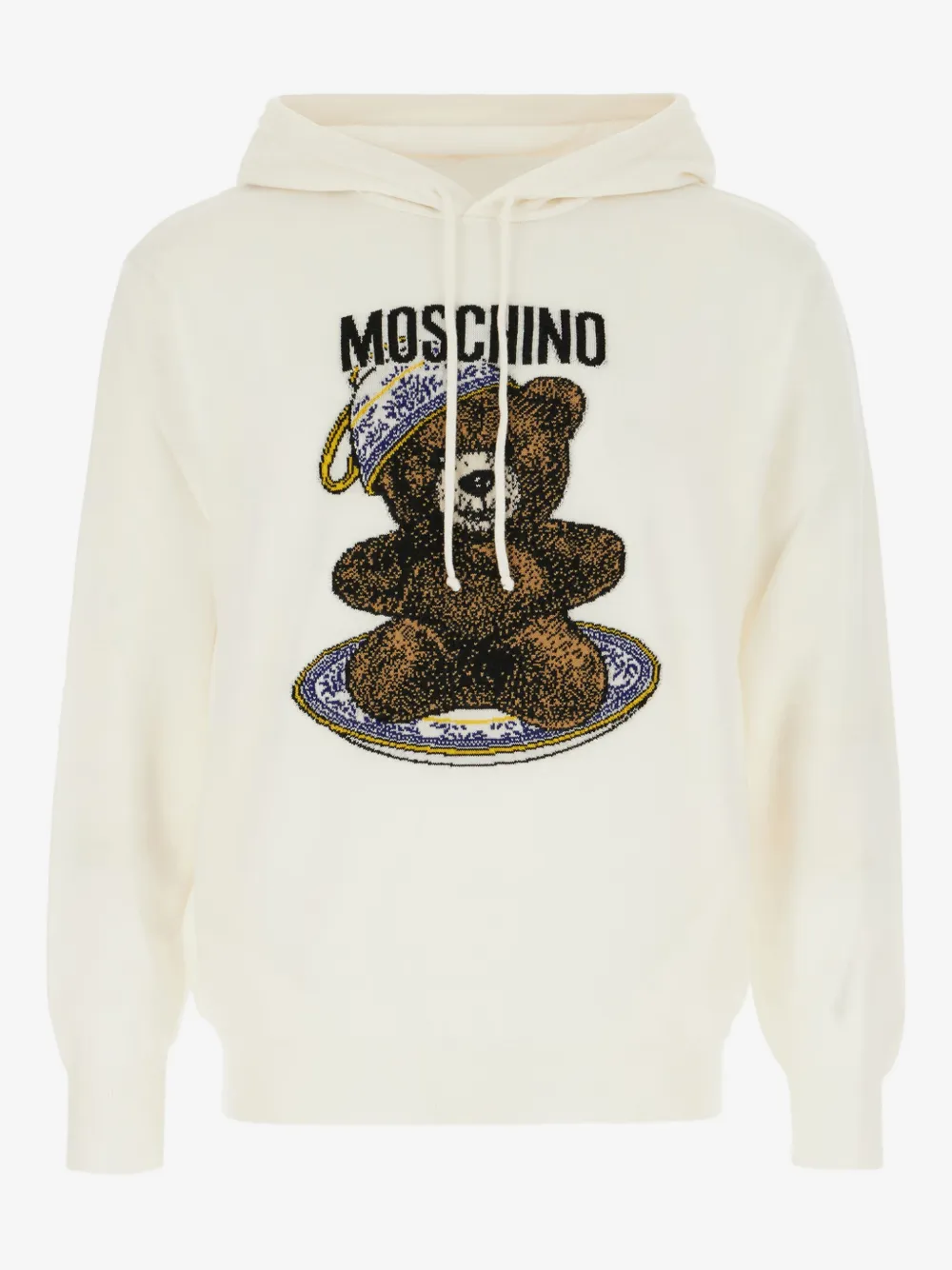 Moschino 泰迪熊印花连帽毛衣 | 中性色 | Image 1