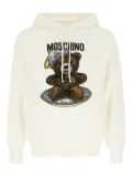 Moschino teddy-print hooded sweater - Neutrals