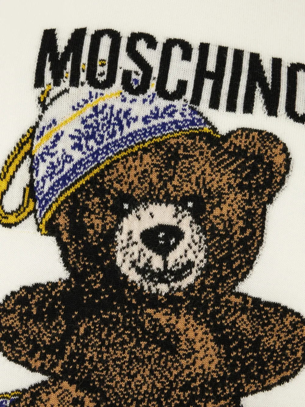 Moschino Trui met teddybeerprint en capuchon Beige