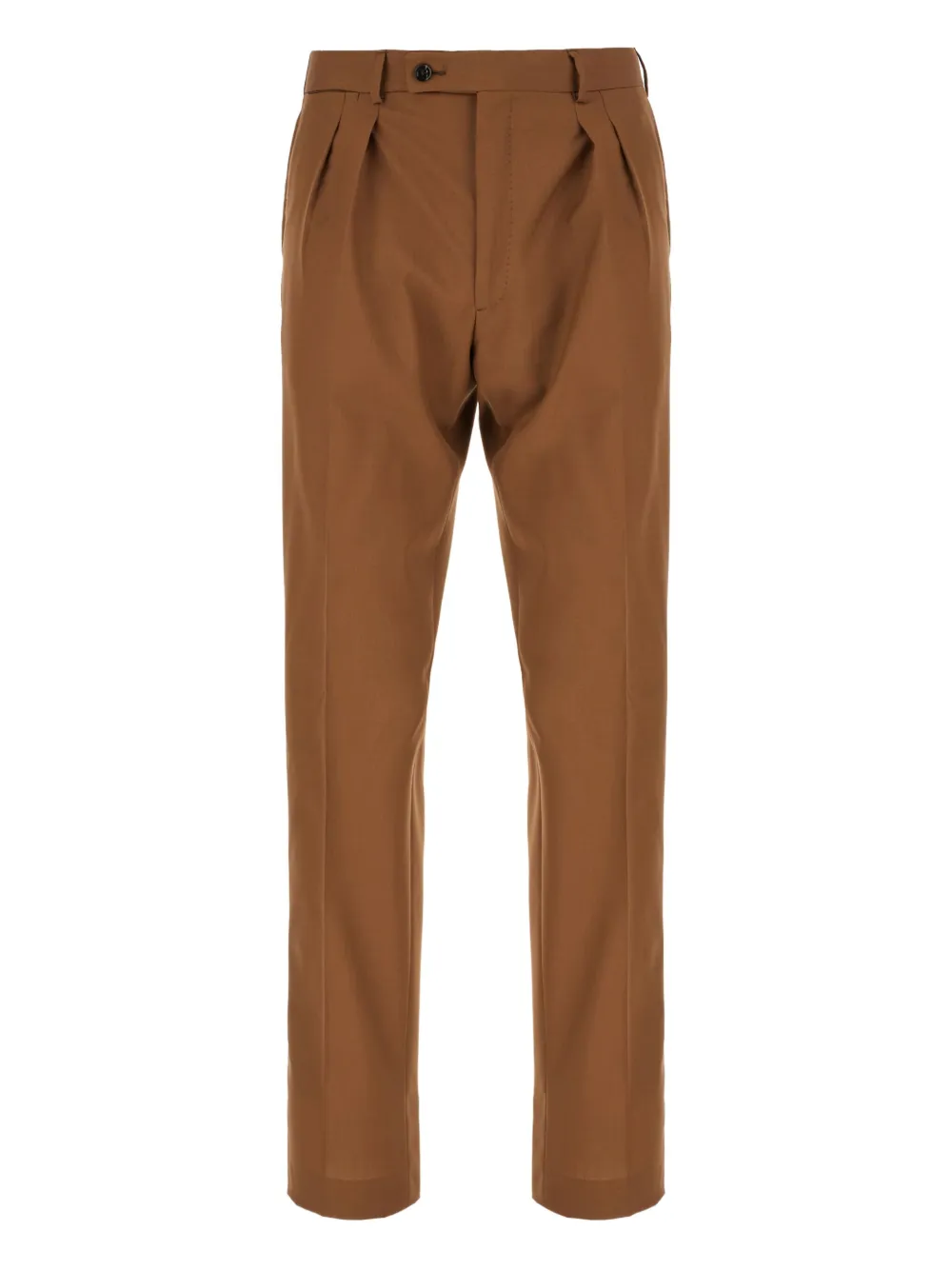 Gabriele Pasini Wollen pantalon met geplooide voorkant Bruin