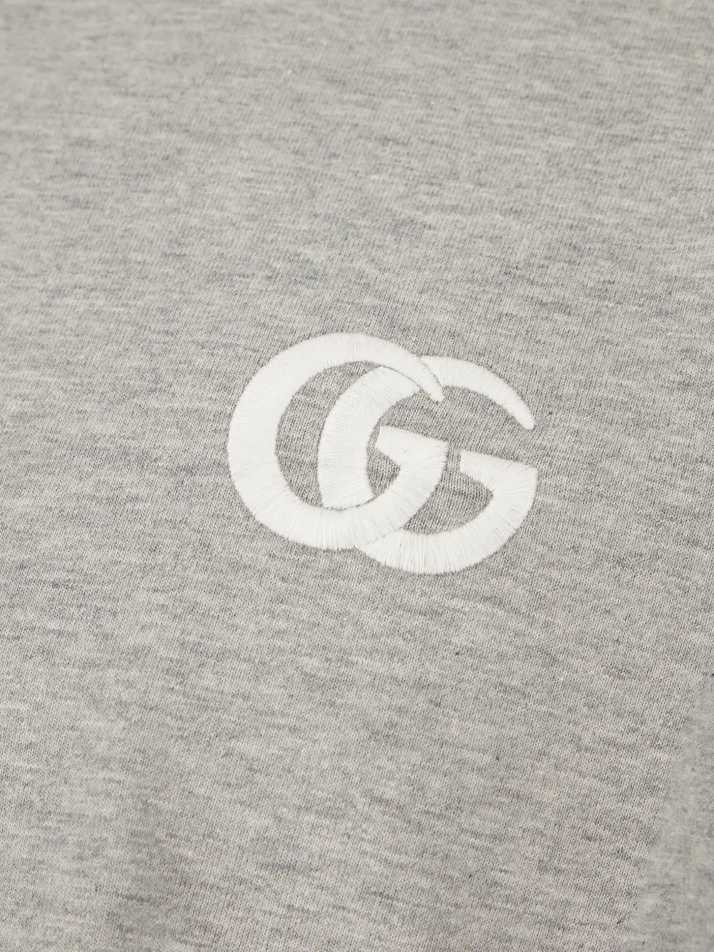 Gucci T-shirt met geborduurd logo Grijs
