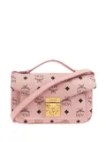 MCM monogram flap crossbody bag - Pink