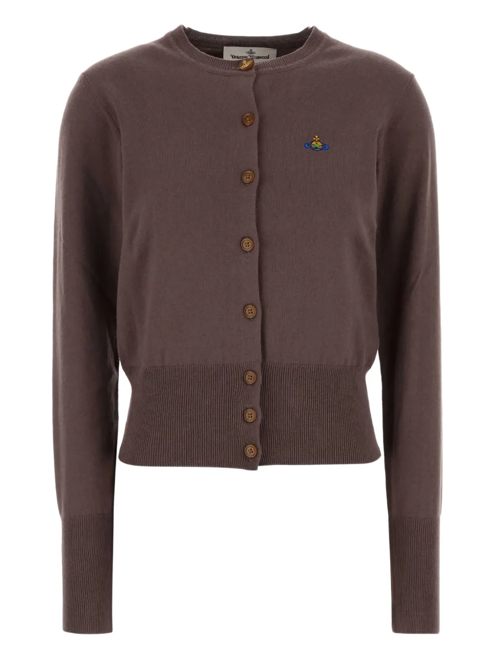 Vivienne Westwood Bea orb-embellished cardigan Bruin