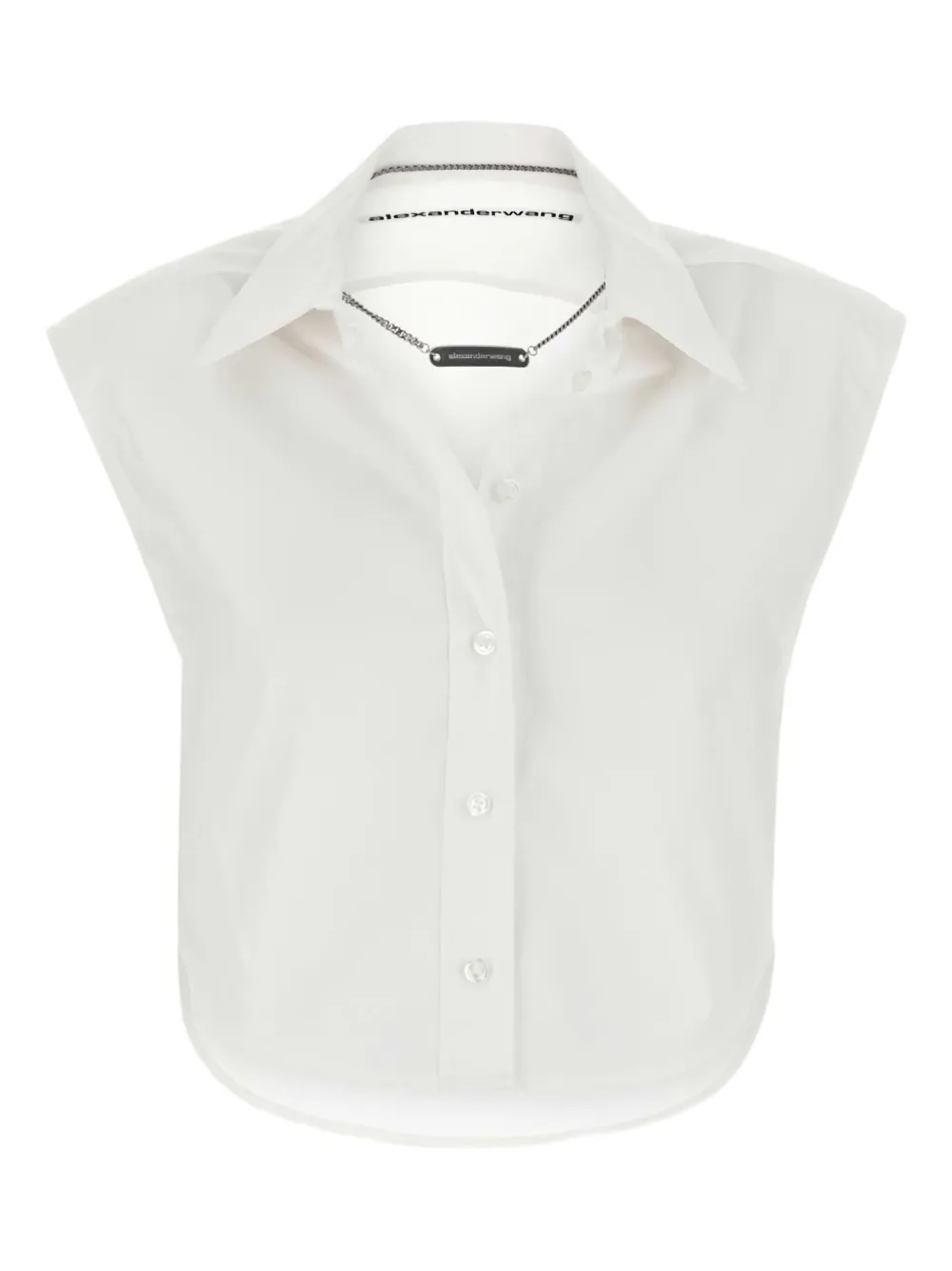 Alexander Wang poplin sleeveless shirt Beige