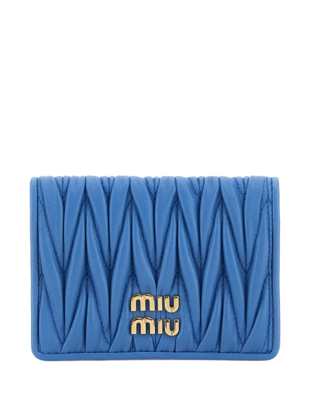Miu Leren pasjeshouder Blauw