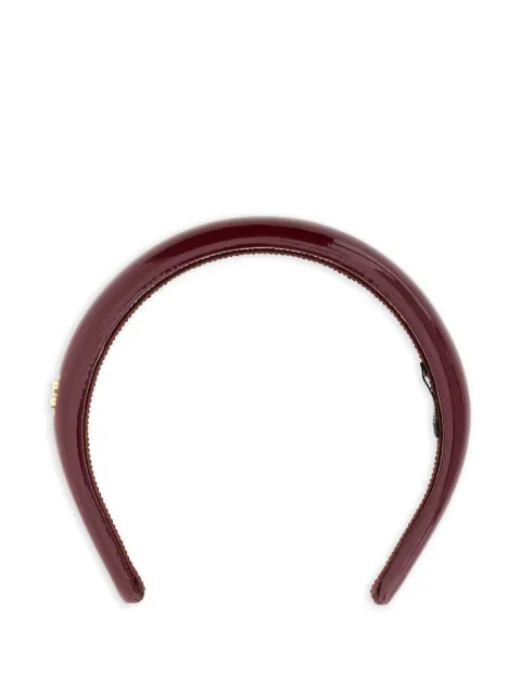Miu Miu patent leather hair band