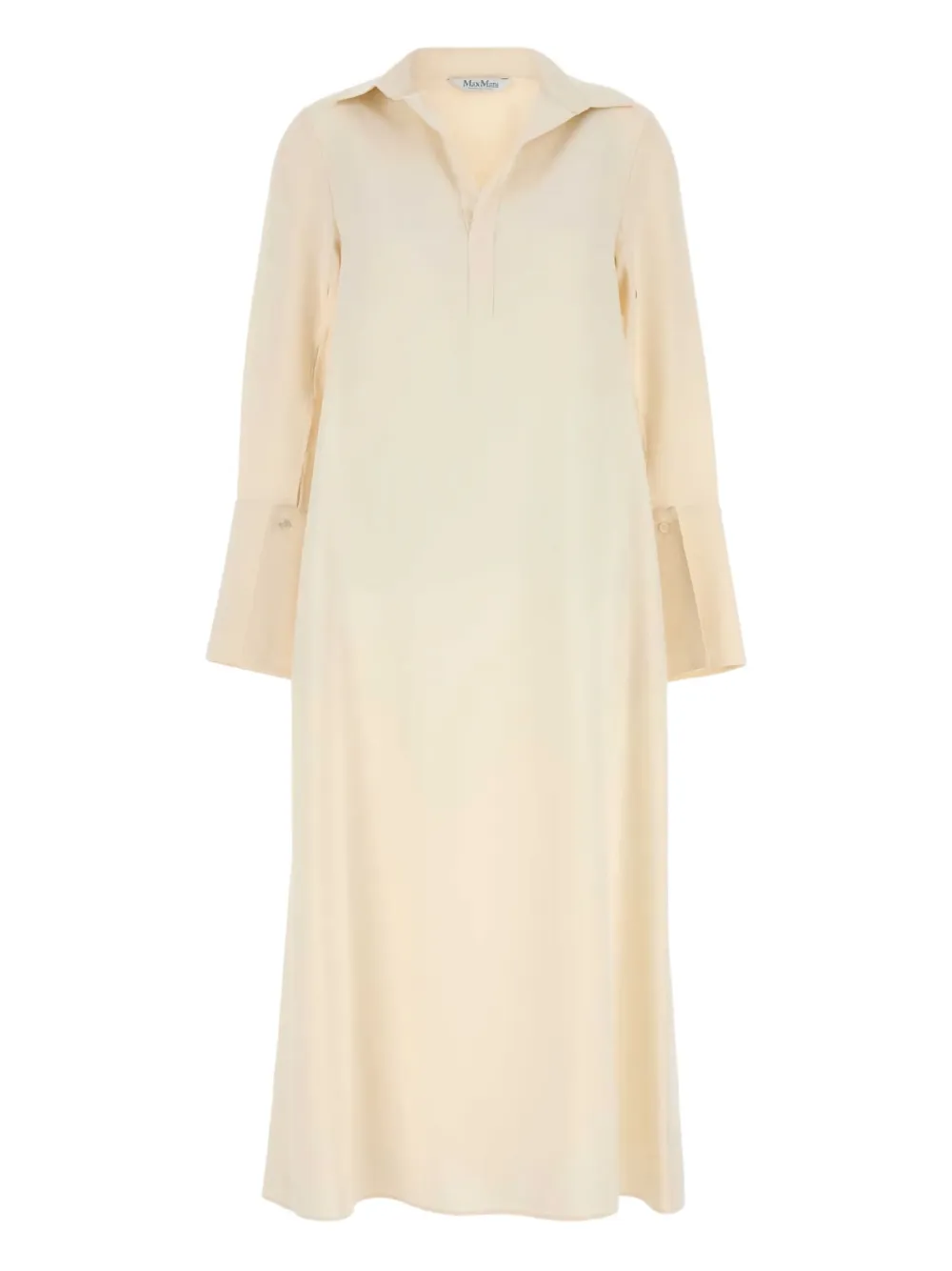 Max Mara Ossola spread-collar dress Beige