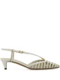FENDI 40mm leather pumps - White