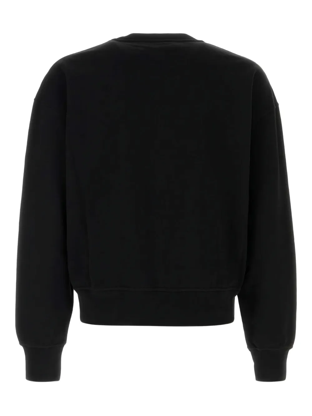 Alexander McQueen logo-embroidered cotton sweatshirt Zwart