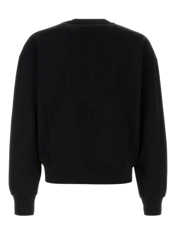 Alexander McQueen logo-embroidered Cotton Sweatshirt | Black