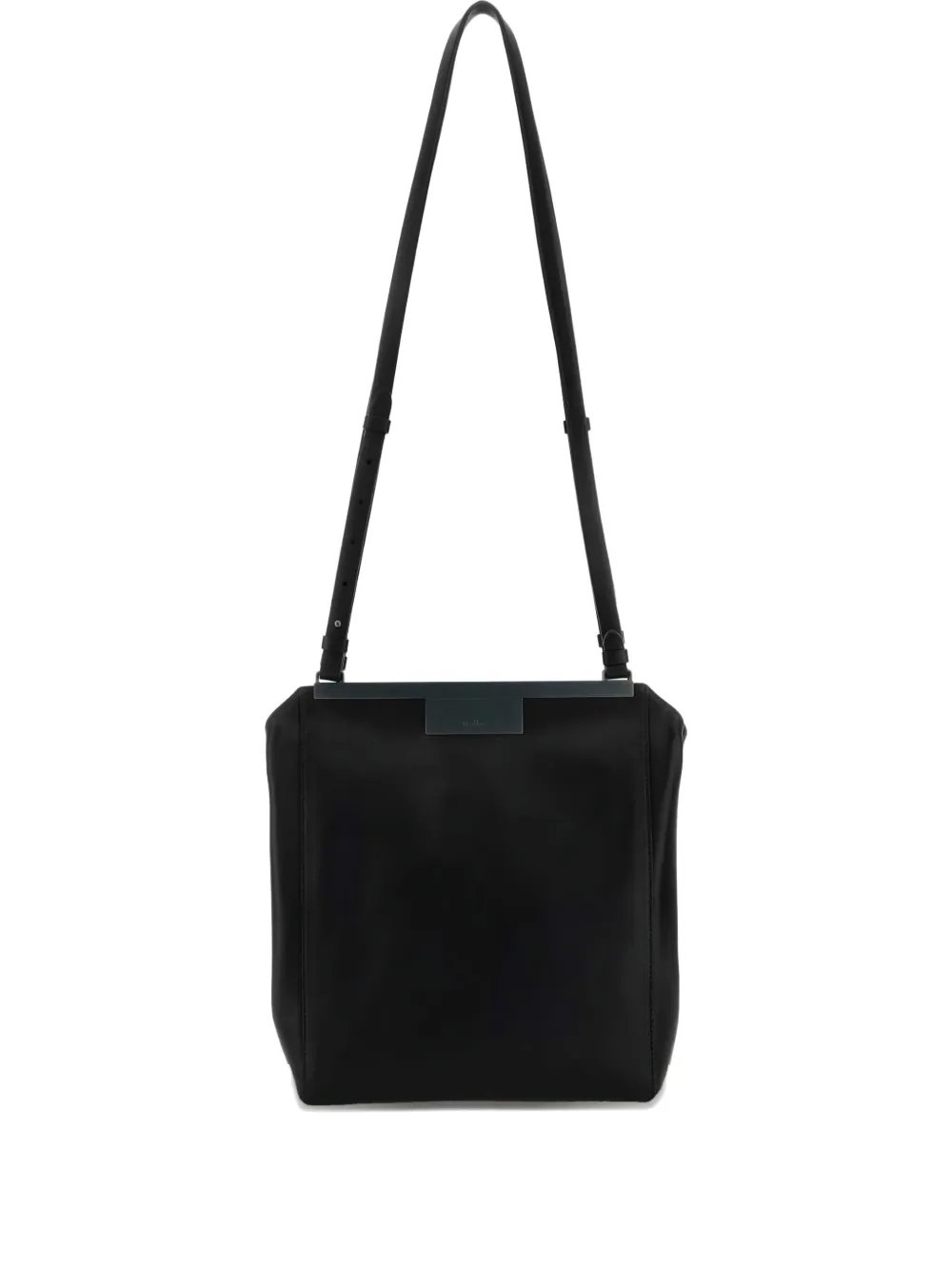Max Mara Leren schoudertas Zwart
