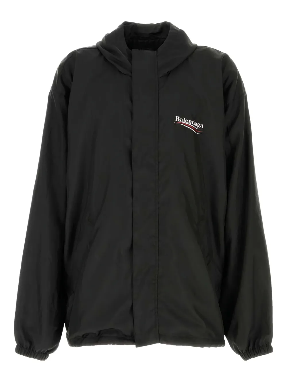 Balenciaga logo-print hooded jacket | negro | Image 1