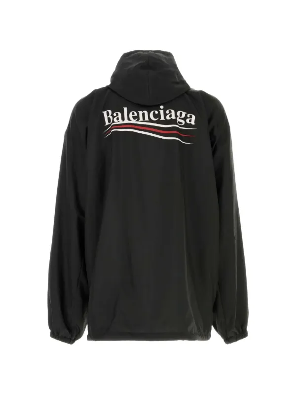 Balenciaga フーデッド ジャケット | ブラック | FARFETCH JP