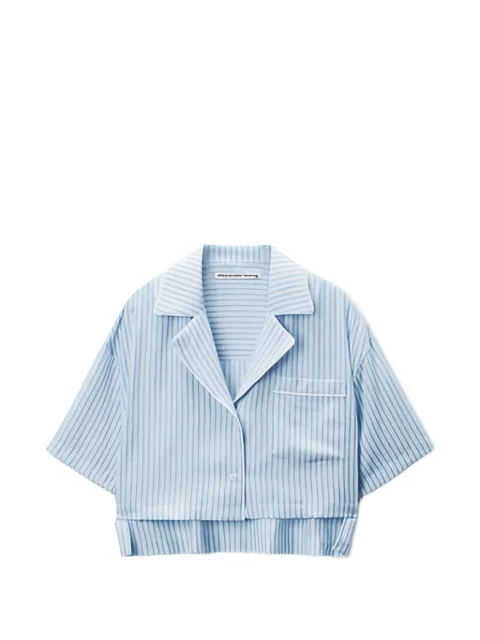 Alexander Wang striped short-sleeve shirt