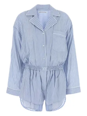 オールインワン・サロペット Alexander Wang 'Prestyled Pleated Boxer Romper' jumpsuit Alexander Wang Prestyled Pleated Boxer Romper Jumpsuit in