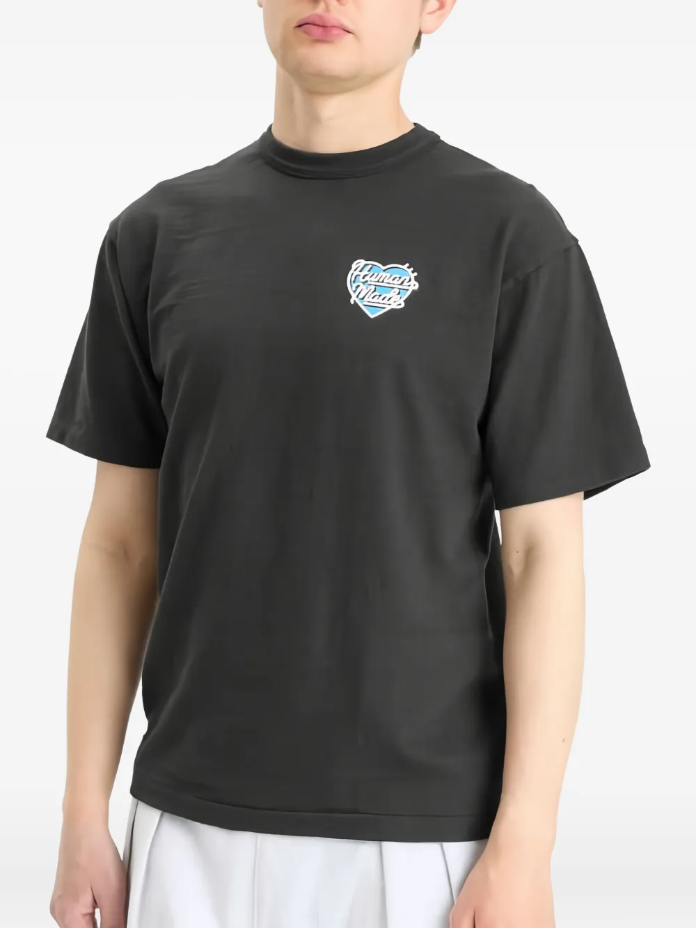Human Made Katoenen T-shirt met hartlogo Zwart