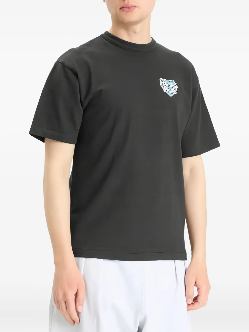 Human Made Katoenen T-shirt met hartlogo Zwart