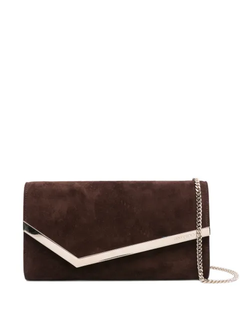 Jimmy Choo envelope suede clutch bag