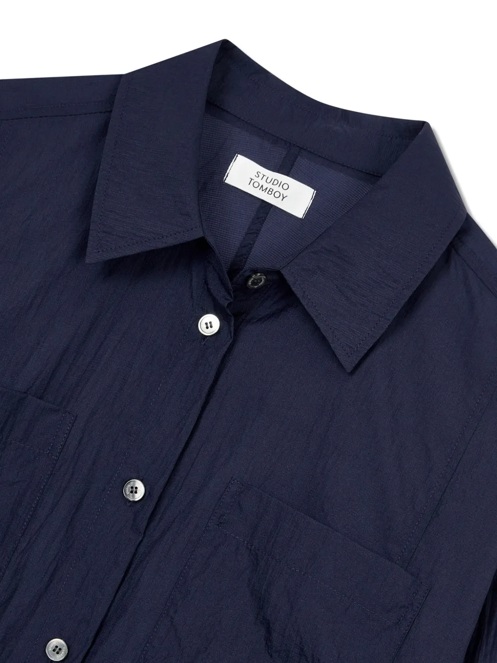 Studio Tomboy Chest-pockets Shirt In Blue