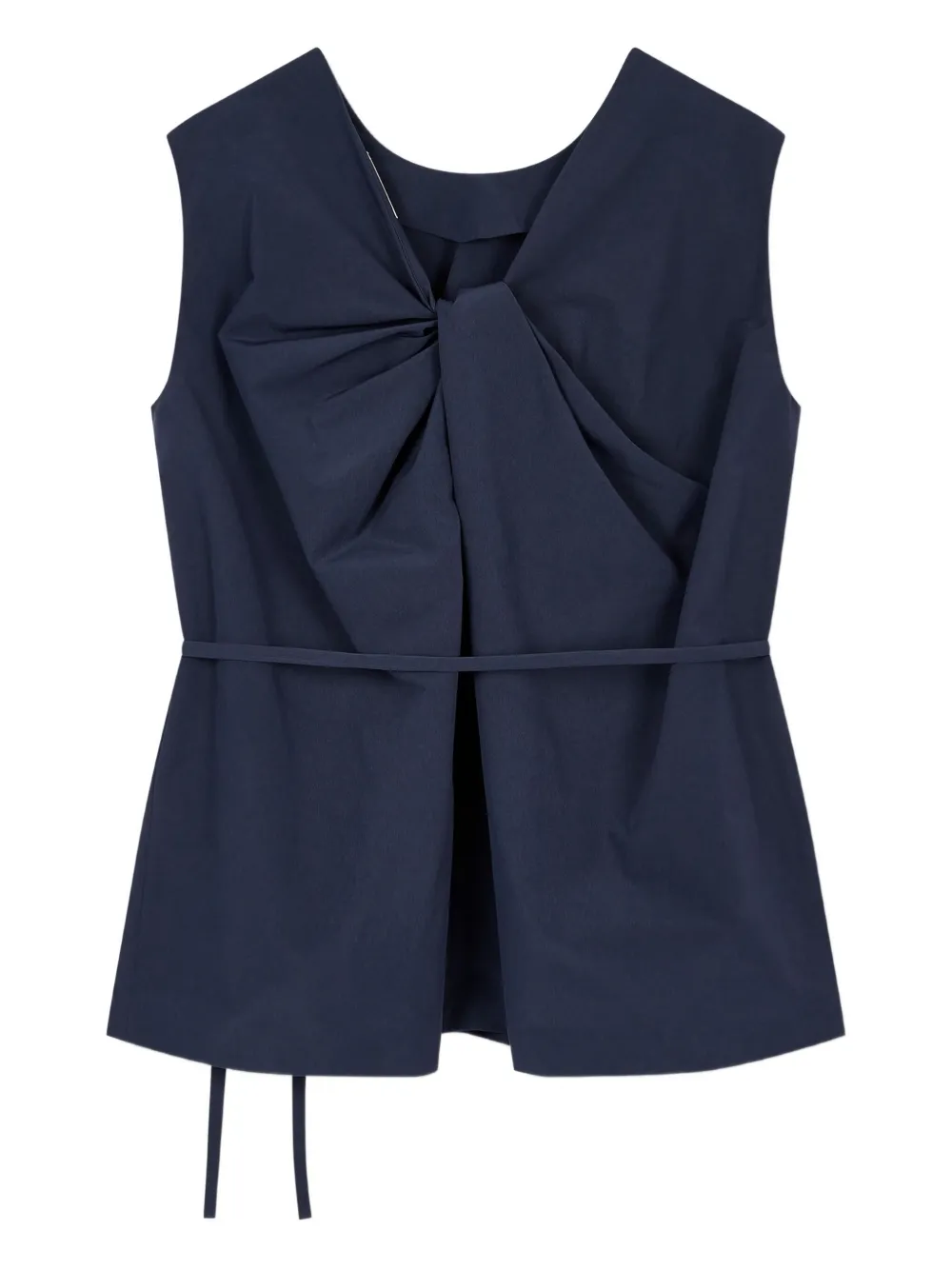 STUDIO TOMBOY Gedraaide geplooide blouse Blauw