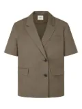 STUDIO TOMBOY short-sleeve blazer - Brown