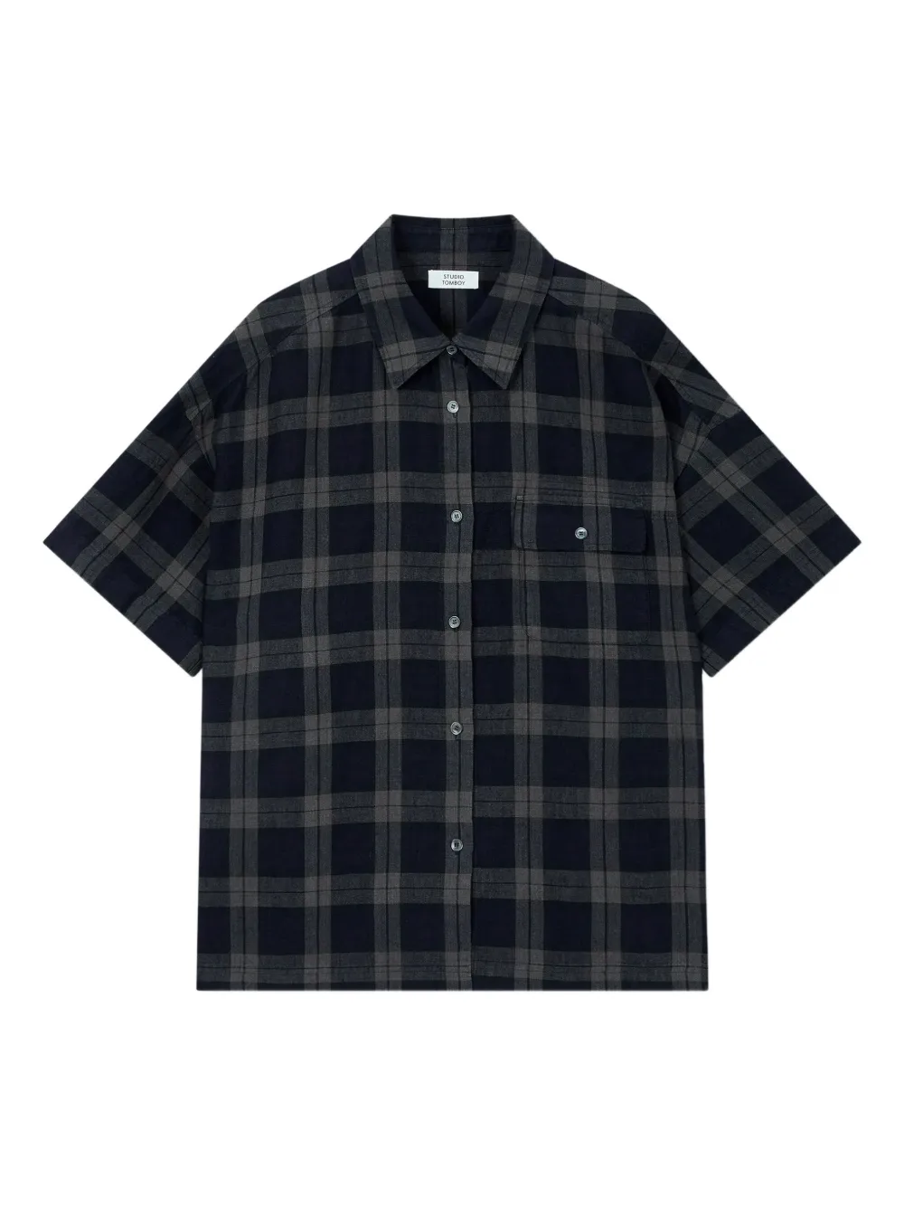 Tomboy Checked Short-sleeve Shirt In Multi