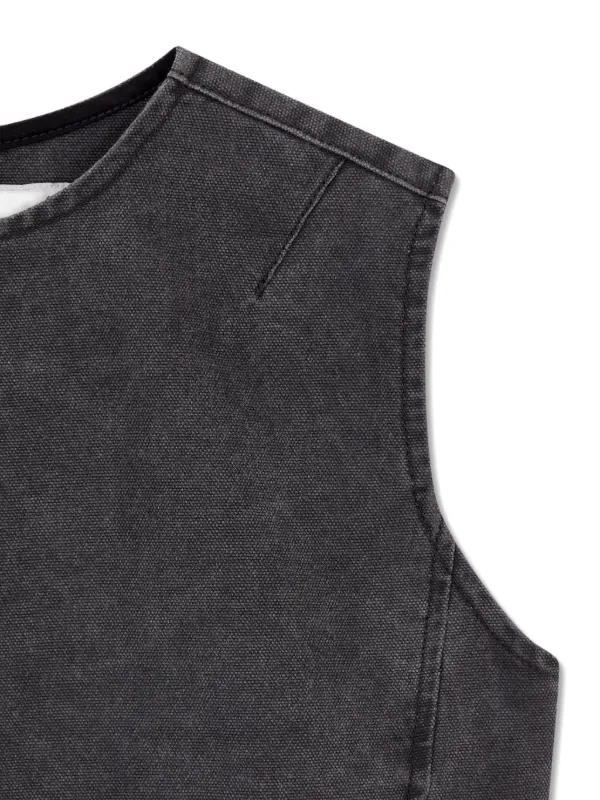 TOMBOY Sleeveless Denim Vest | Black | FARFETCH CA