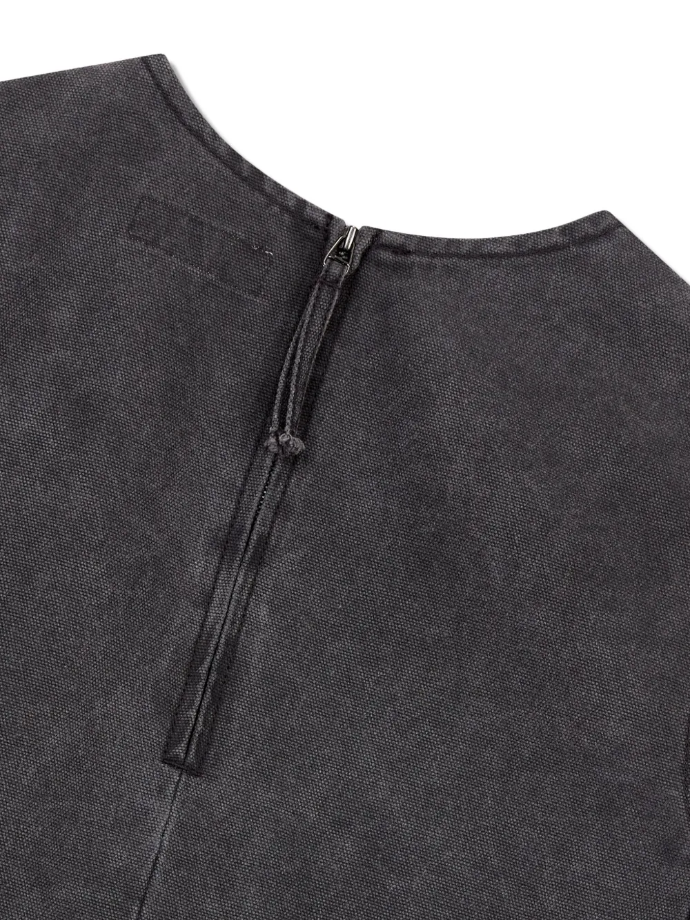 Studio Tomboy Sleeveless Denim Vest In Black