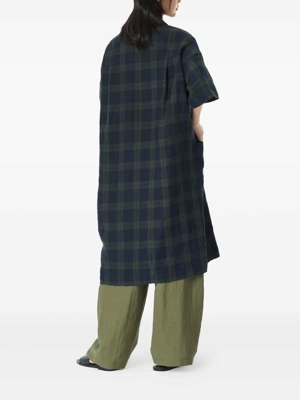 STUDIO TOMBOY Jurk met opgestikte zak - Groen