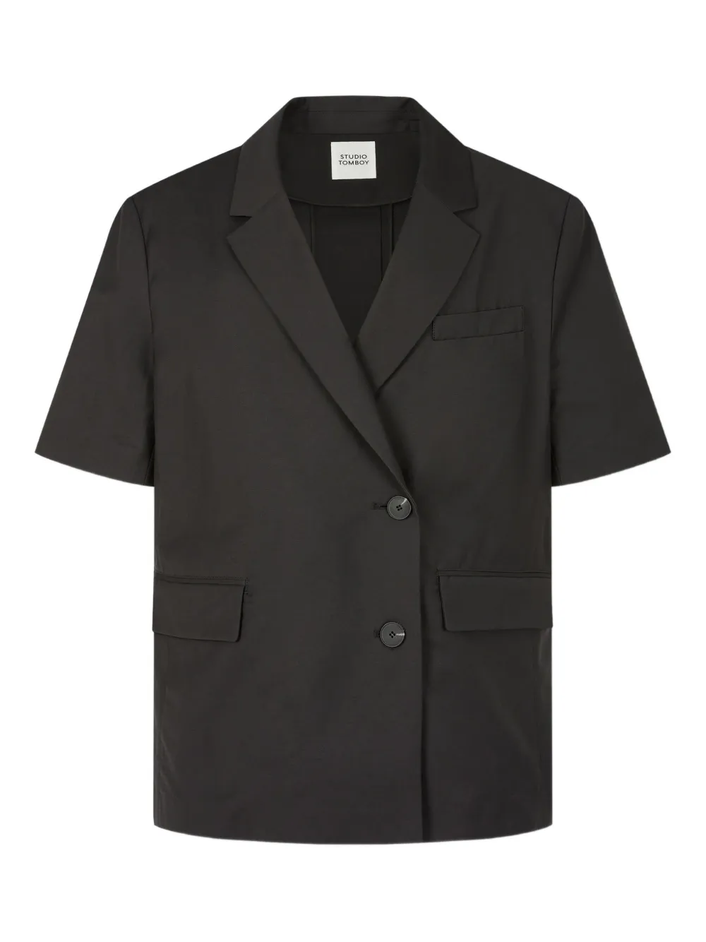STUDIO TOMBOY short-sleeved lapel oversized jacket | Grey | Image 1