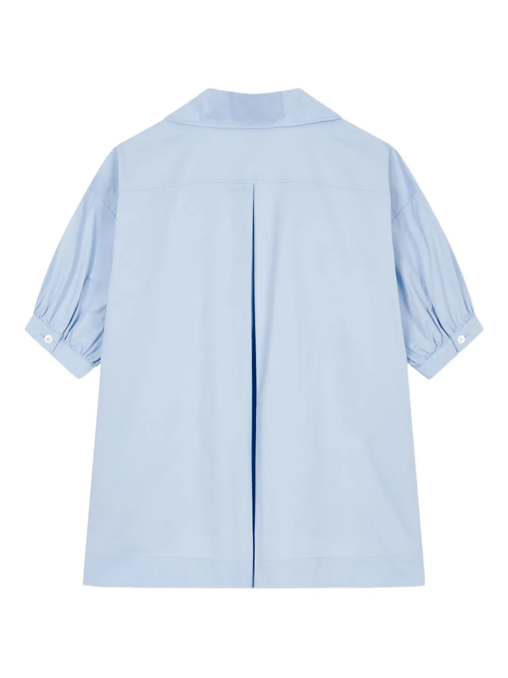 STUDIO TOMBOY Blouse met pofmouwen en zakdetail Blauw
