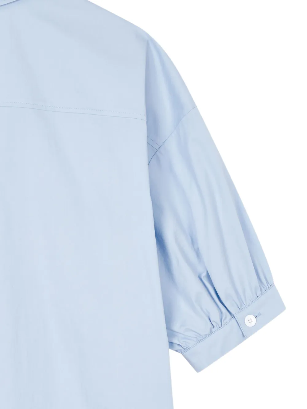 STUDIO TOMBOY Blouse met pofmouwen en zakdetail Blauw