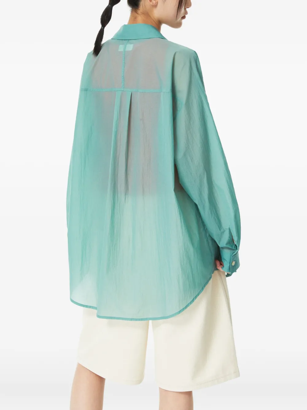 Studio Tomboy Chest-pockets Shirt In Green